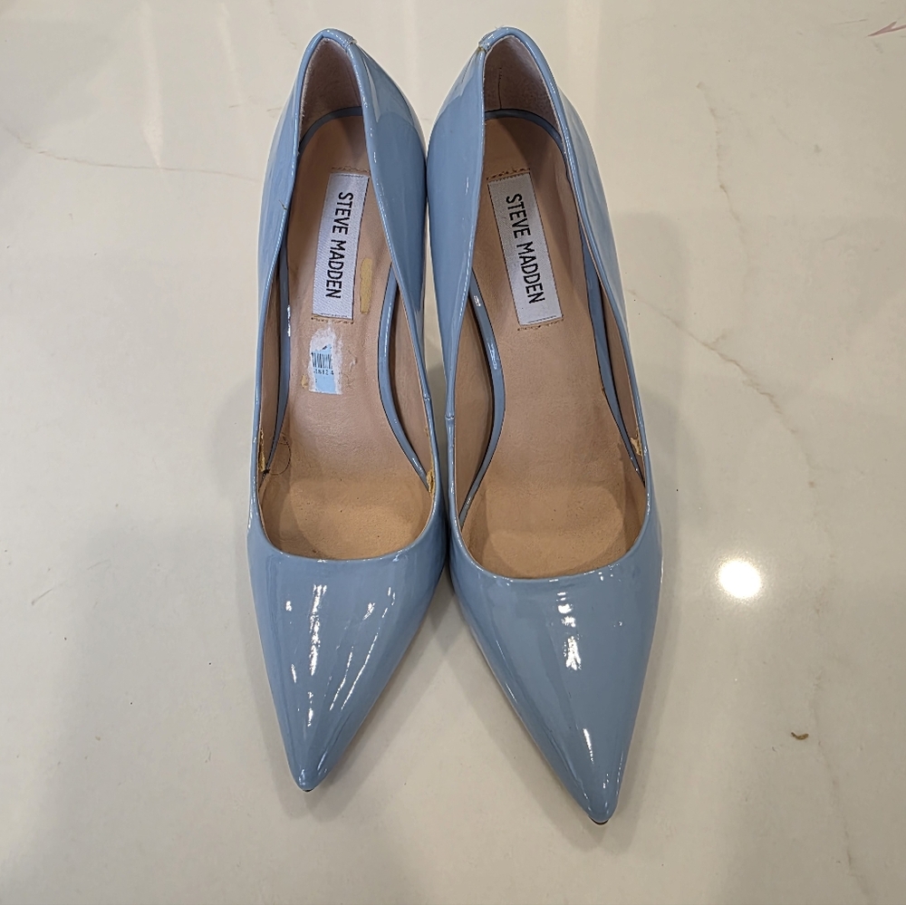 Elegant Blue Women's Stiletto Heels - Picture 3 of 4